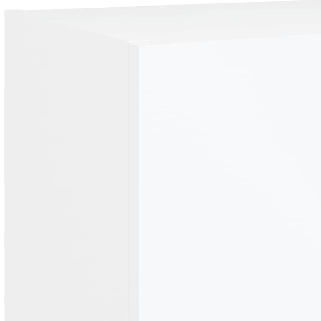 TV Cabinets with LED Lights 2 pcs White 40.5x30x90 cm