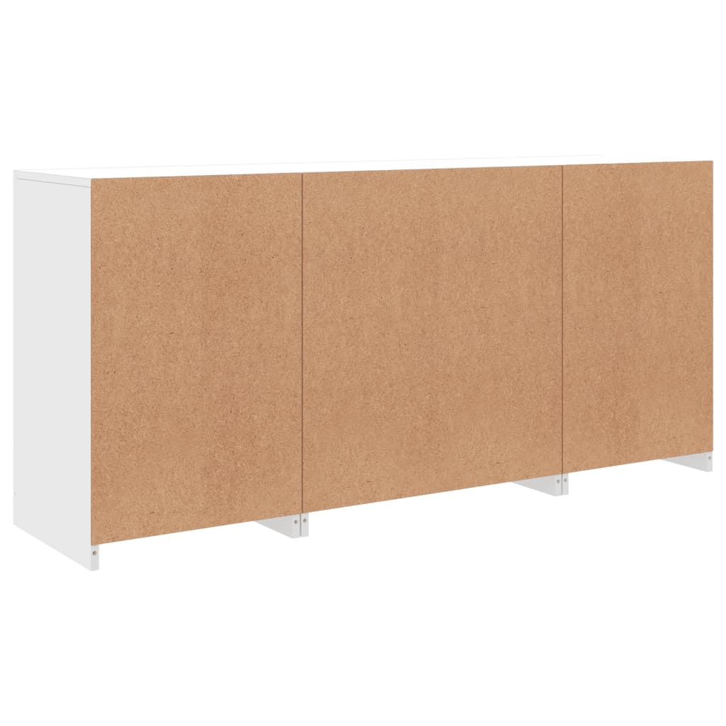 Sideboard with LED Lights White 142,5x37x67 cm