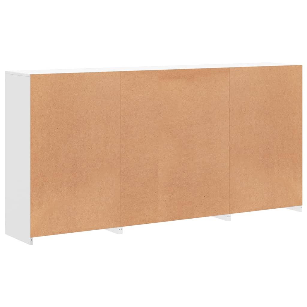 Sideboard with LED Lights White 202x37x100 cm