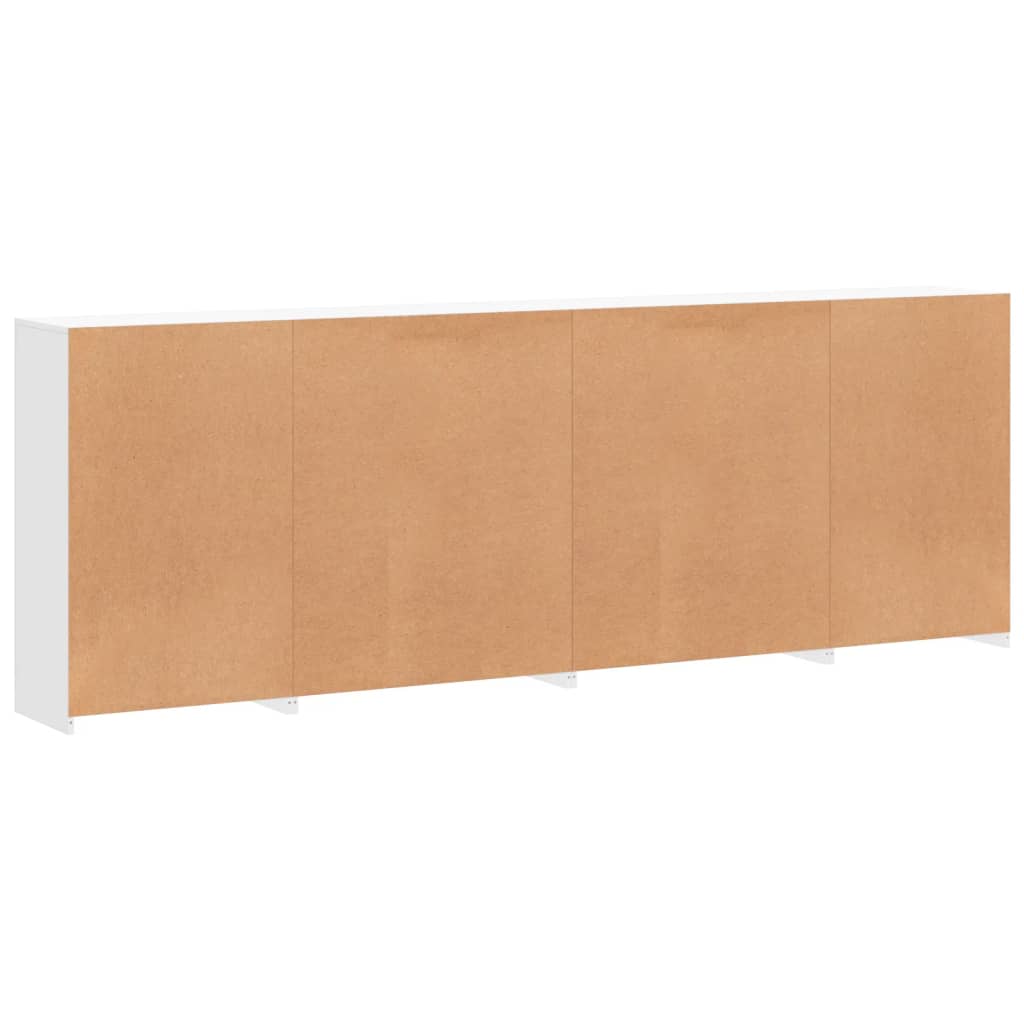 Sideboard with LED Lights White 283x37x100 cm