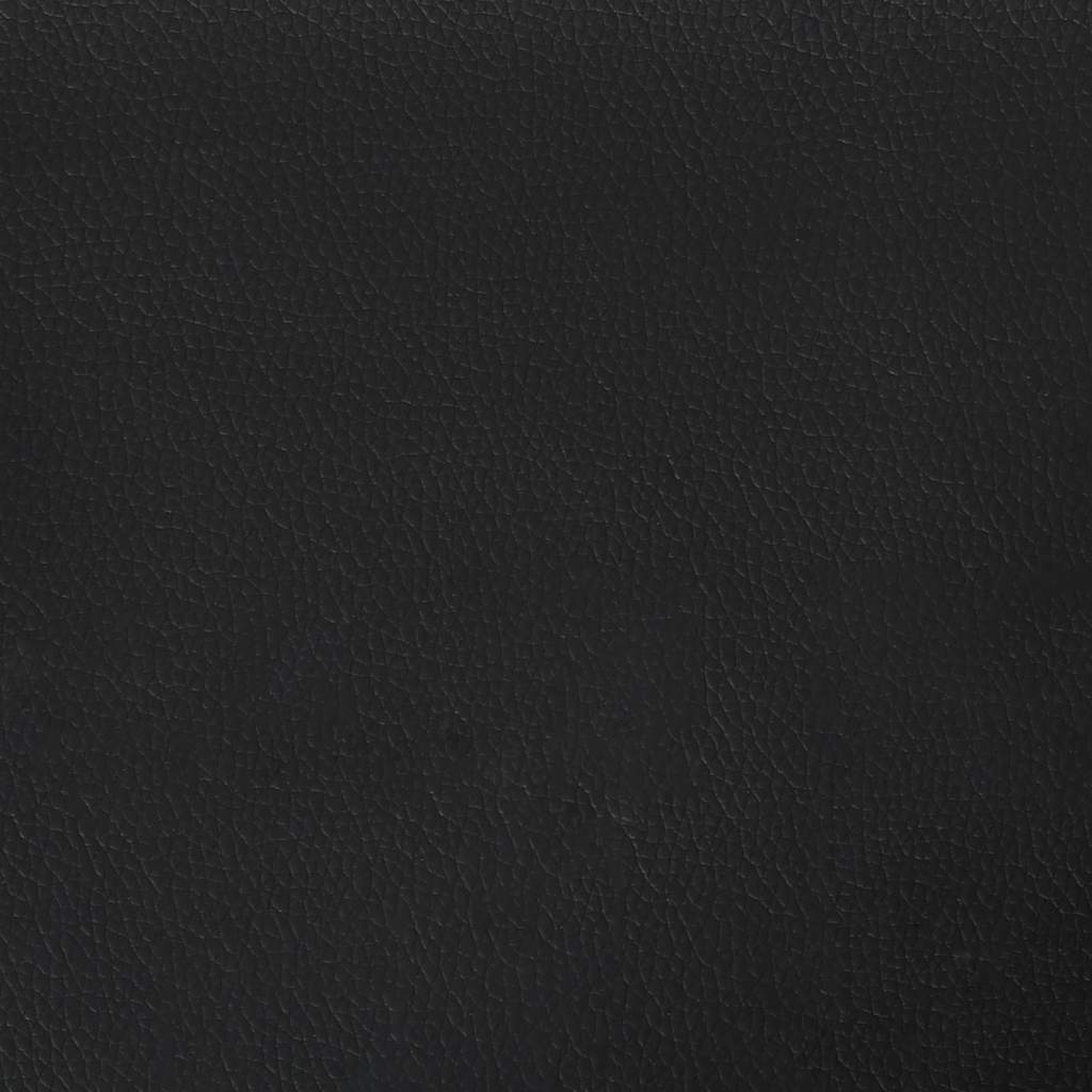 Bed Frame "Dover" Black 137x190 cm Double Faux Leather