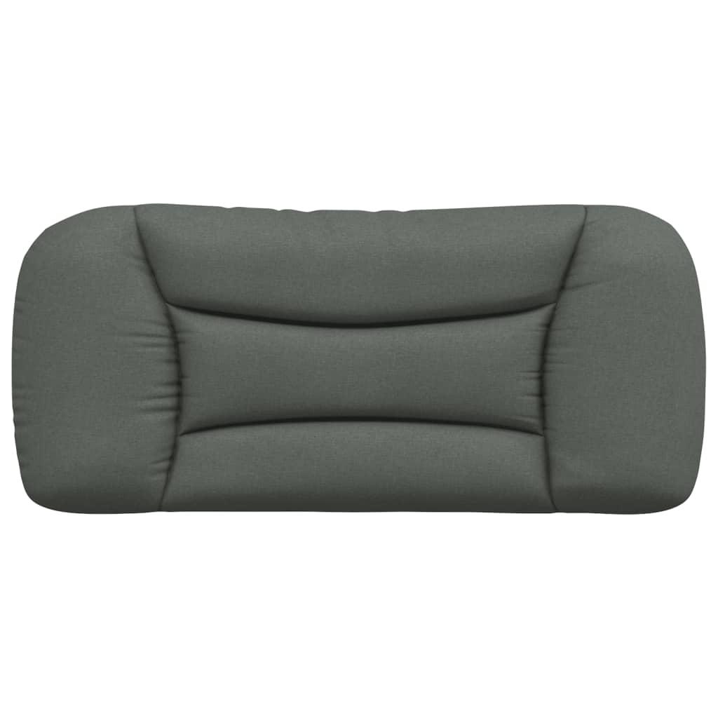 Headboard Cushion "Hvar" Dark Grey 90 cm Fabric