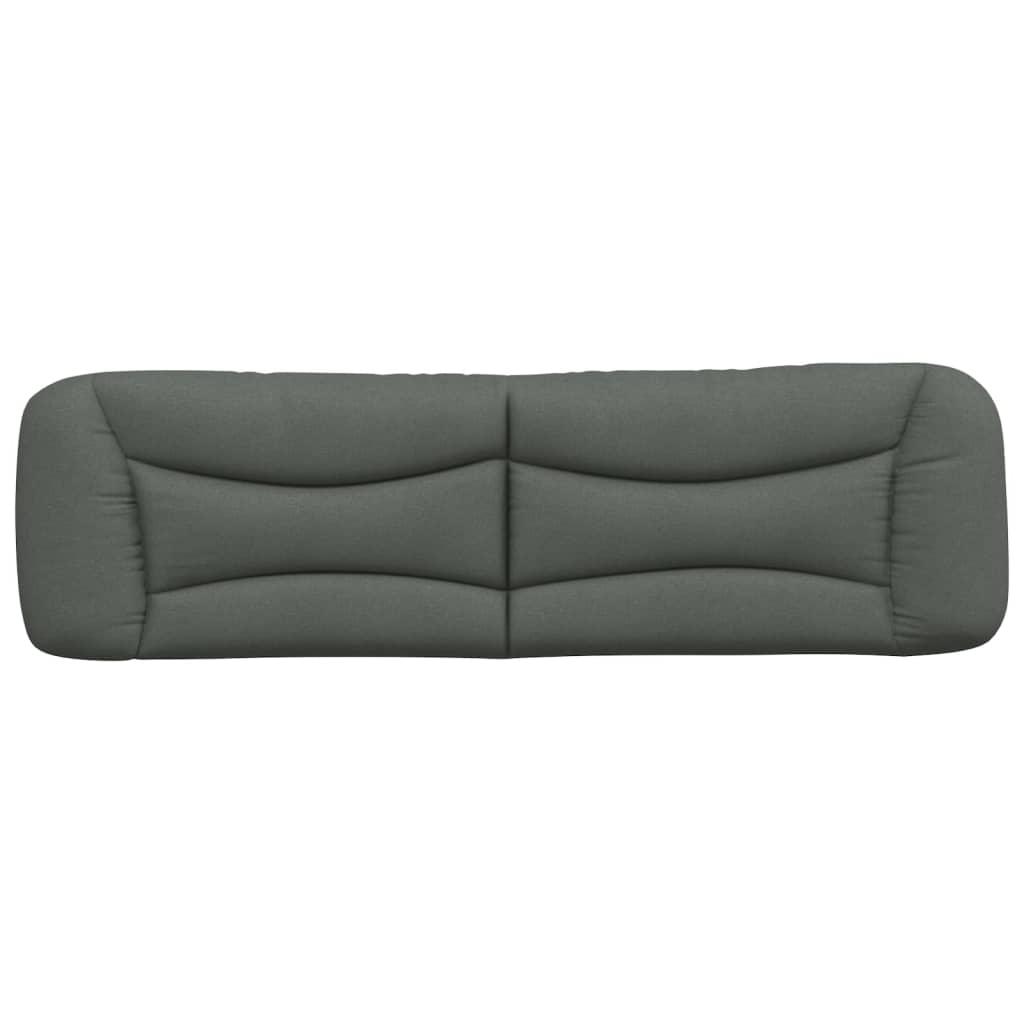 Headboard Cushion "Hvar" Dark Grey 180 cm Fabric