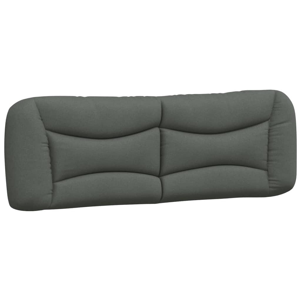 Headboard Cushion "Hvar" Dark Grey 152 cm Queen Fabric
