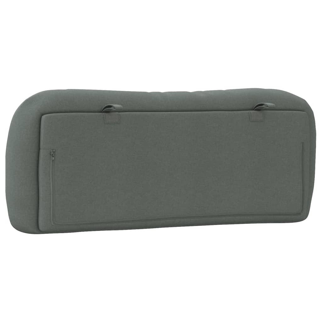 Headboard Cushion "Hvar" Dark Grey 107 cm King Single Fabric