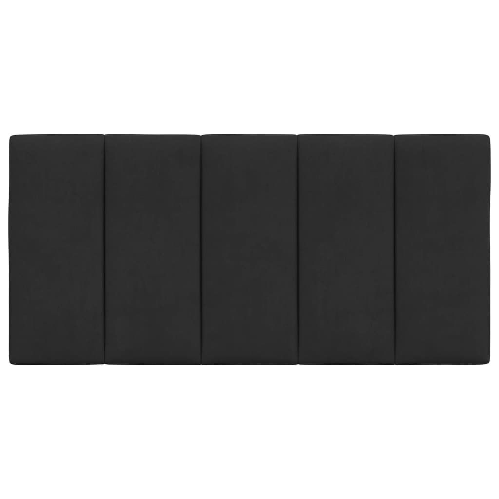 Headboard Cushion "Hanko" Black 107 cm King Single Velvet