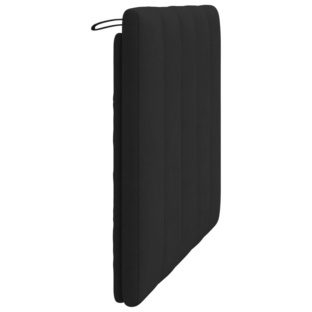 Headboard Cushion "Hanko" Black 107 cm King Single Velvet