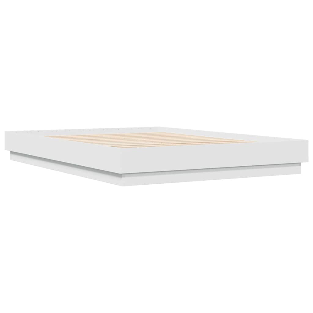 Bed Frame without Mattress White 150x200 cm