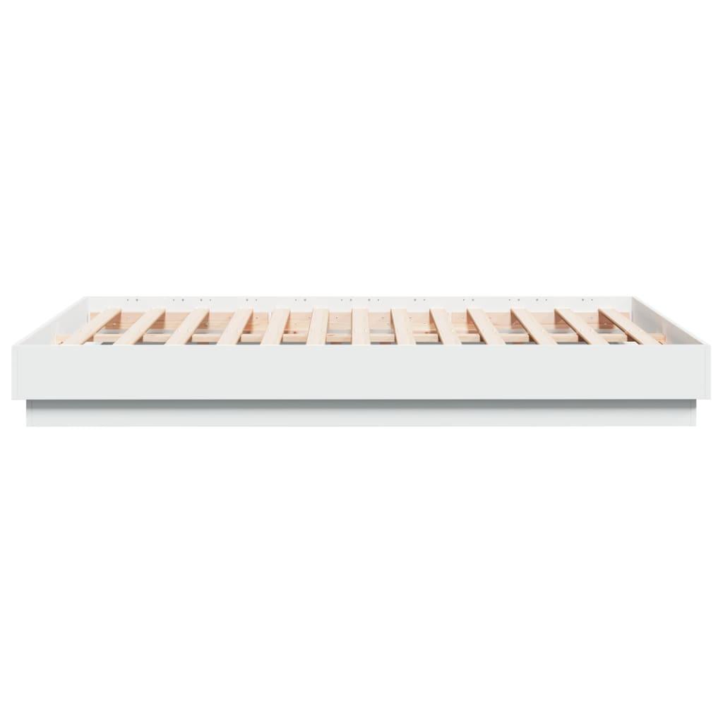 Bed Frame without Mattress White 135x190 cm