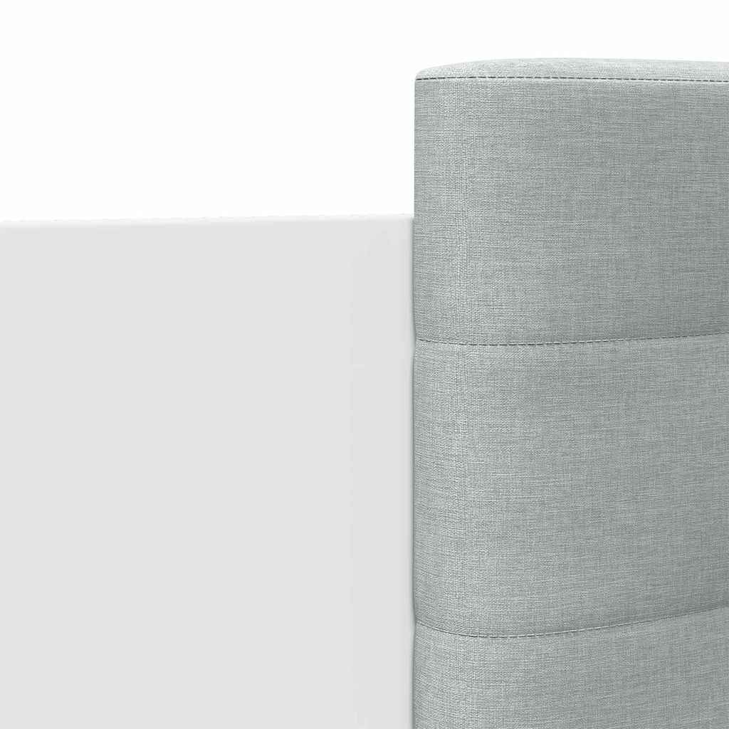 Bed Frame with LED without Mattress White 90x190 cm