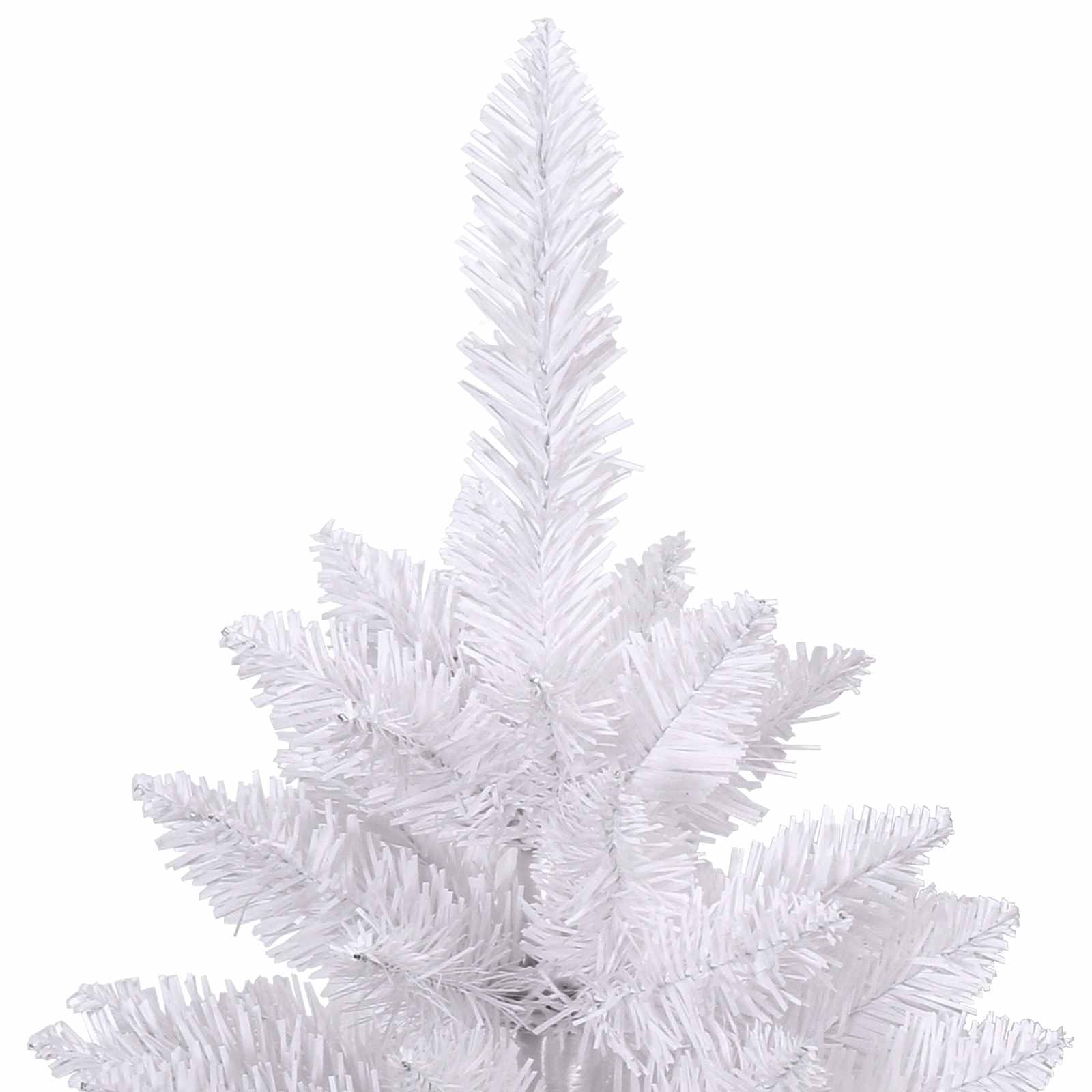 Artificial Christmas Tree 300 LEDs PVC and Steel White