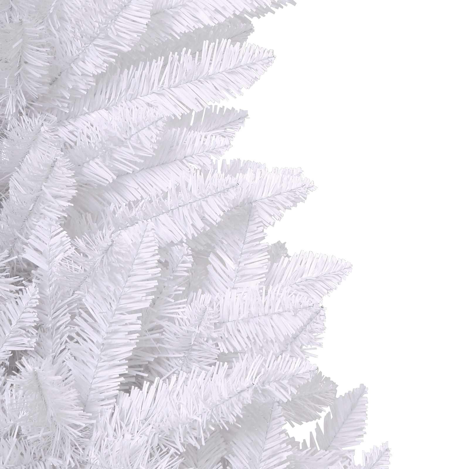 Artificial Christmas Tree 300 LEDs PVC and Steel White