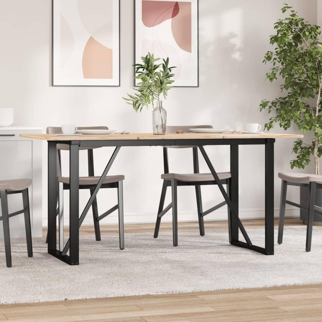 Dining Table Legs O-Frame 140x60x73 cm Steel