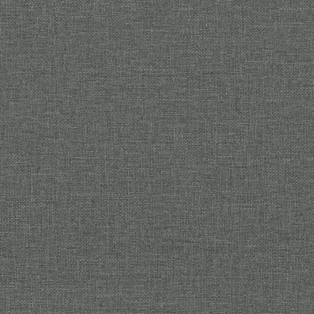 2 Piece Sofa Set Dark Grey Fabric