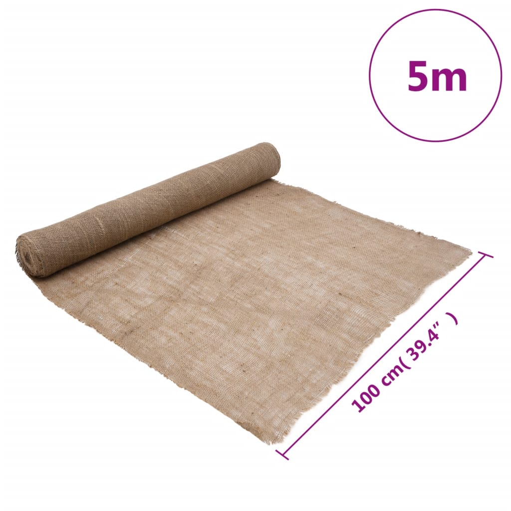 Garden jute netting 100 cm x 5 m 180 gsm 100% Natural Jute