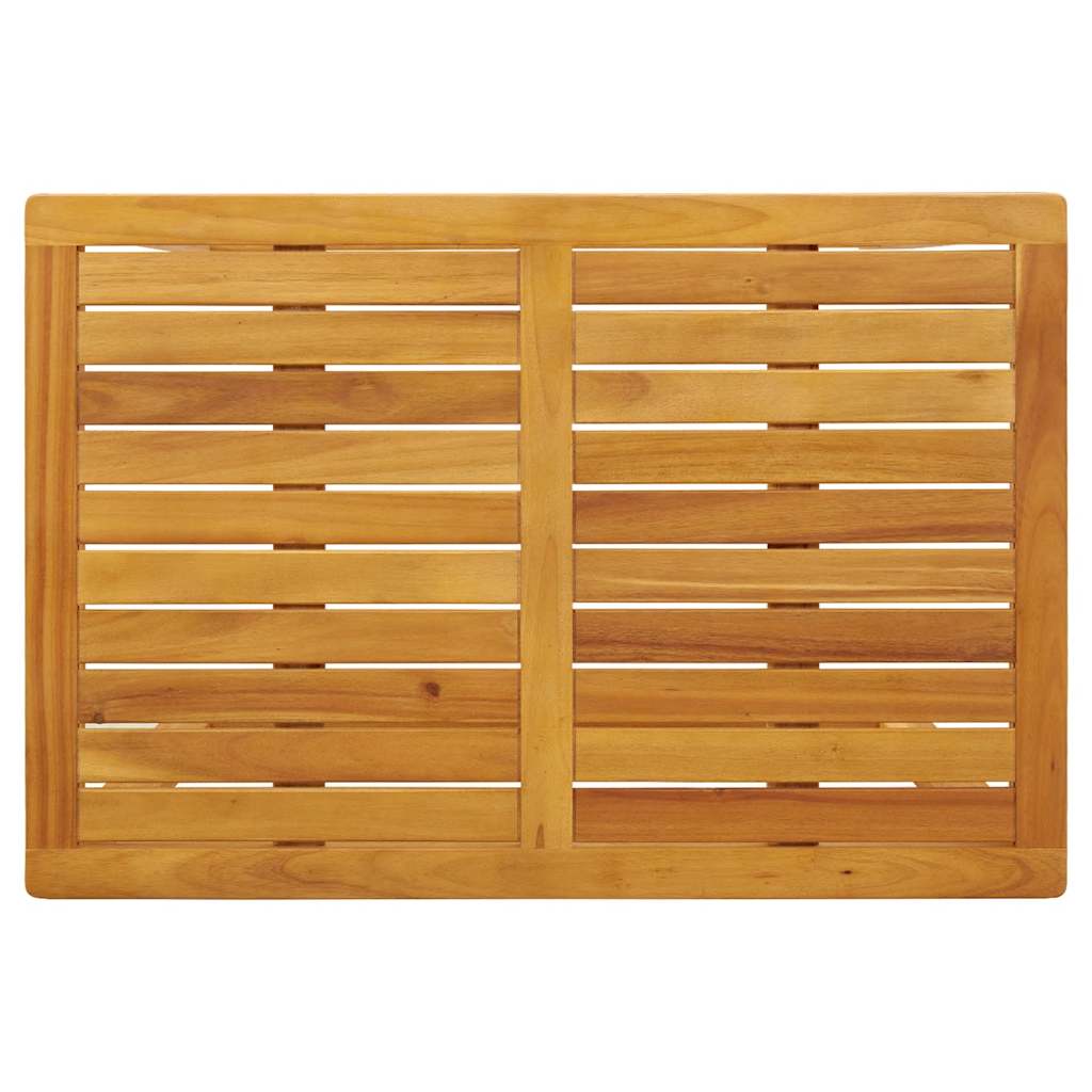 3 Piece Balcony Set with Cushions Solid Wood Acacia