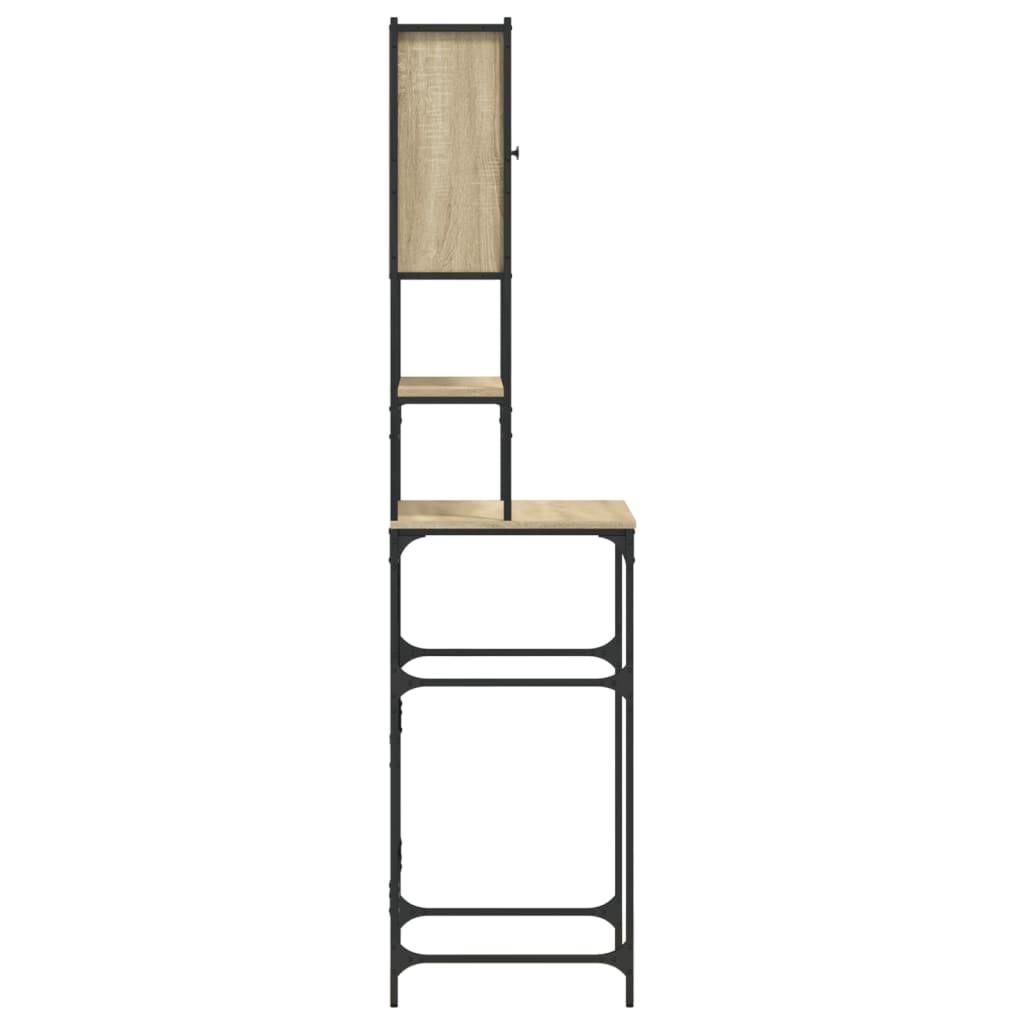 Washing Machine Cabinet Sonoma Oak 68x48.5x194 cm Engineered Wood