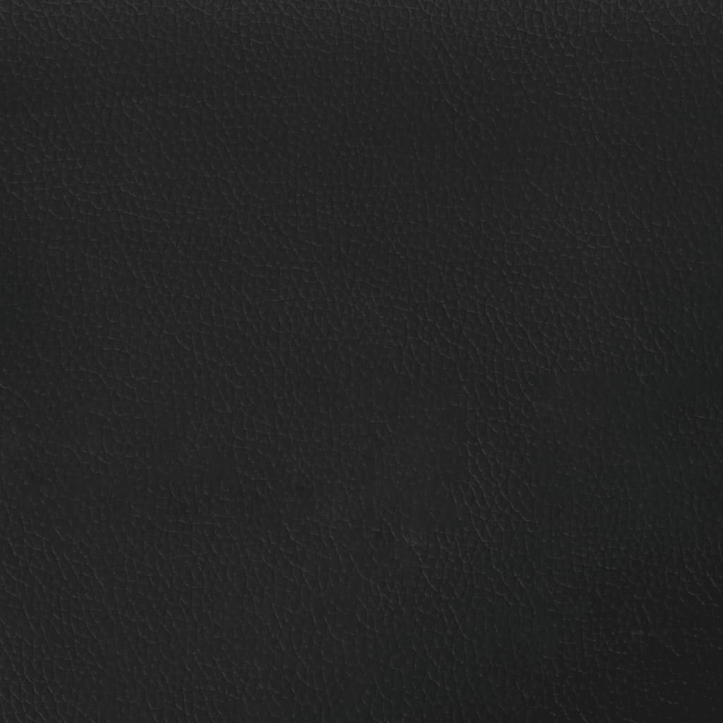 Headboard Cushion "Hvar" Black 137 cm Double Faux Leather