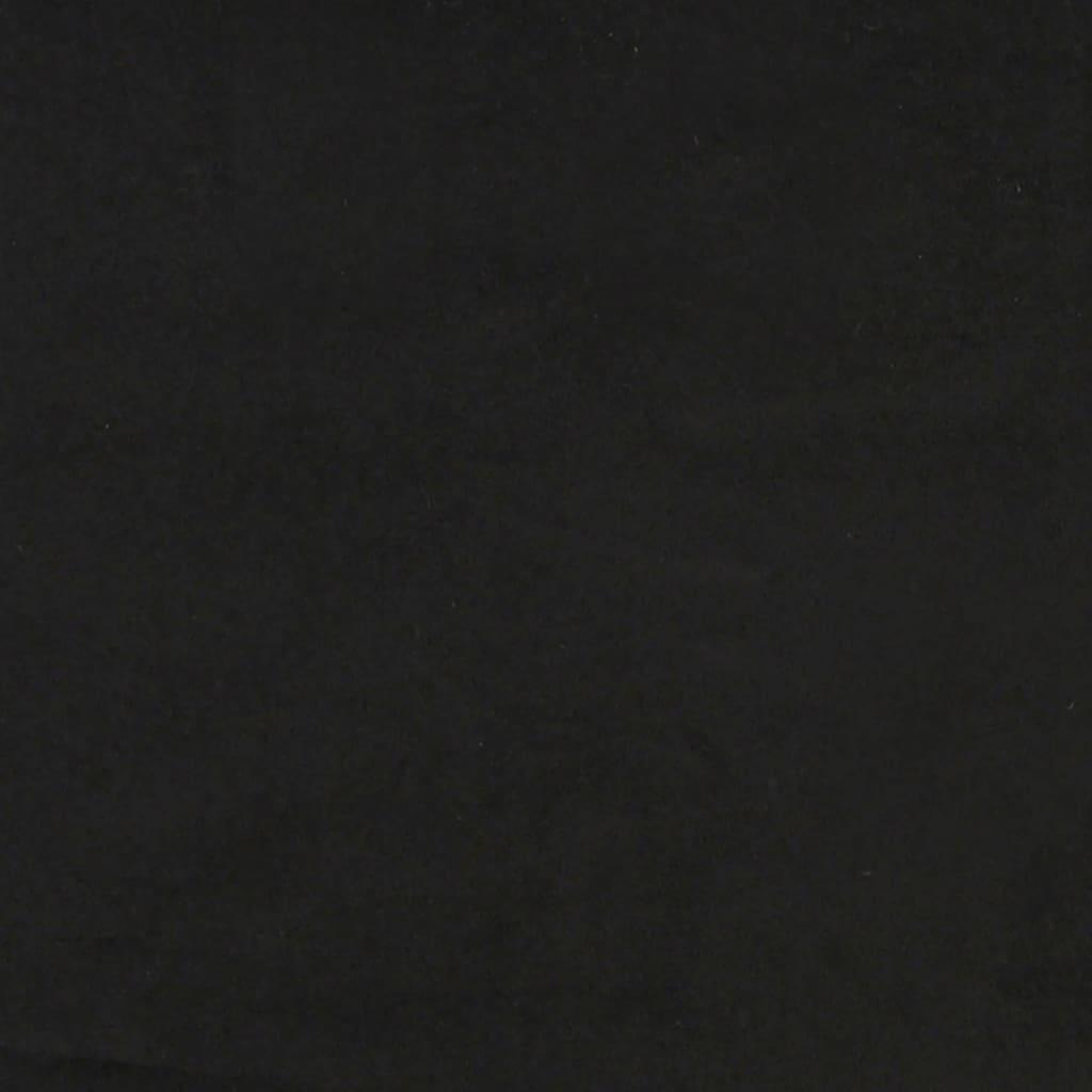 Headboard Cushion "Hanko" Black 90 cm Velvet