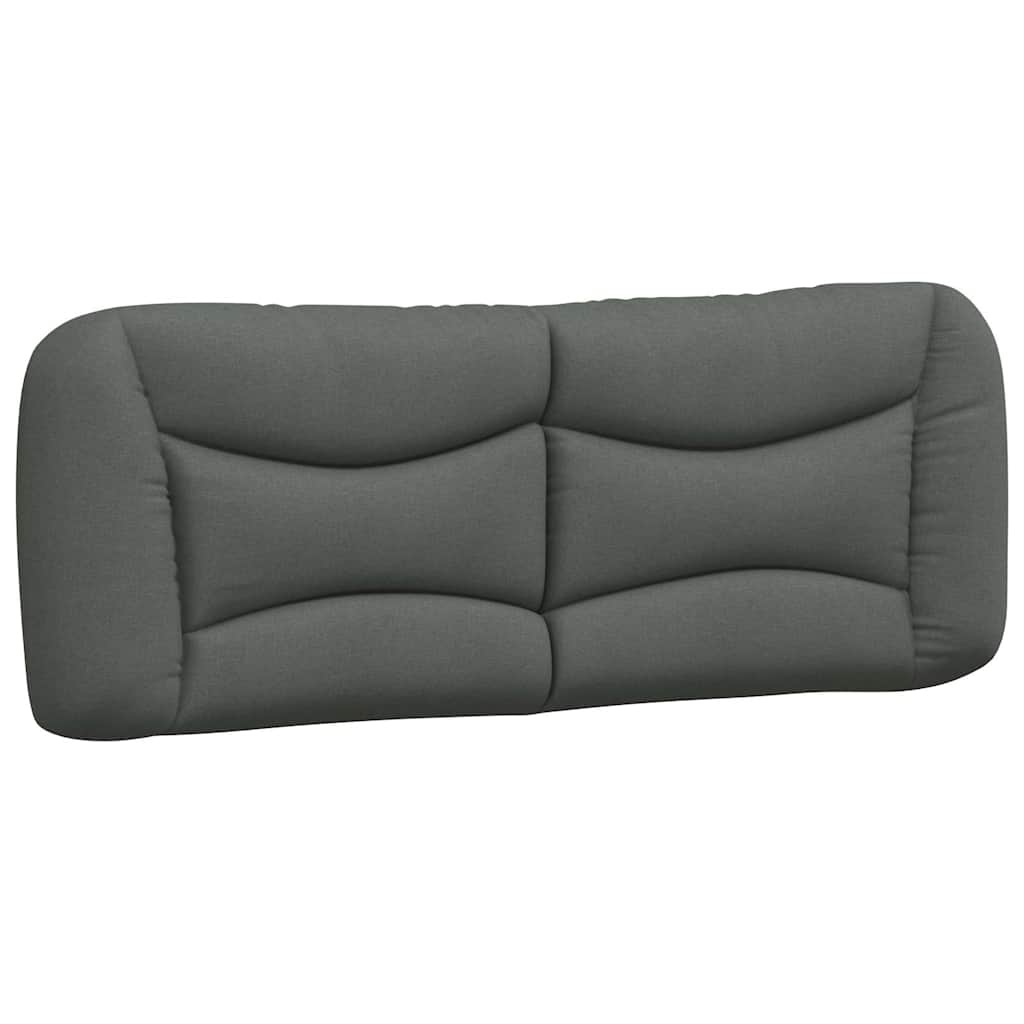 Bed Frame without Mattress "Hvar" Dark Grey 180x200 cm King Fabric