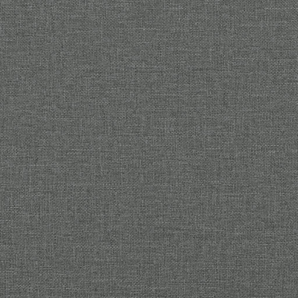 Bed Frame without Mattress "Hvar" Dark Grey 180x200 cm King Fabric