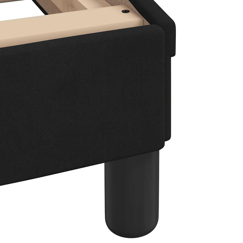 Bed Frame without Mattress Black 180x200 cm Velvet