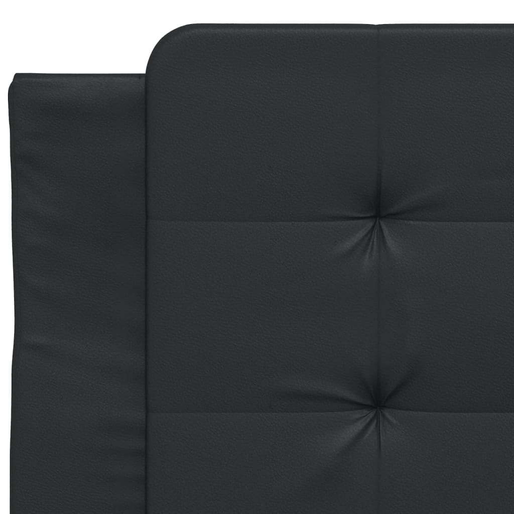 Bed Frame without Mattress "Zadar" Black 90x190 cm Faux Leather