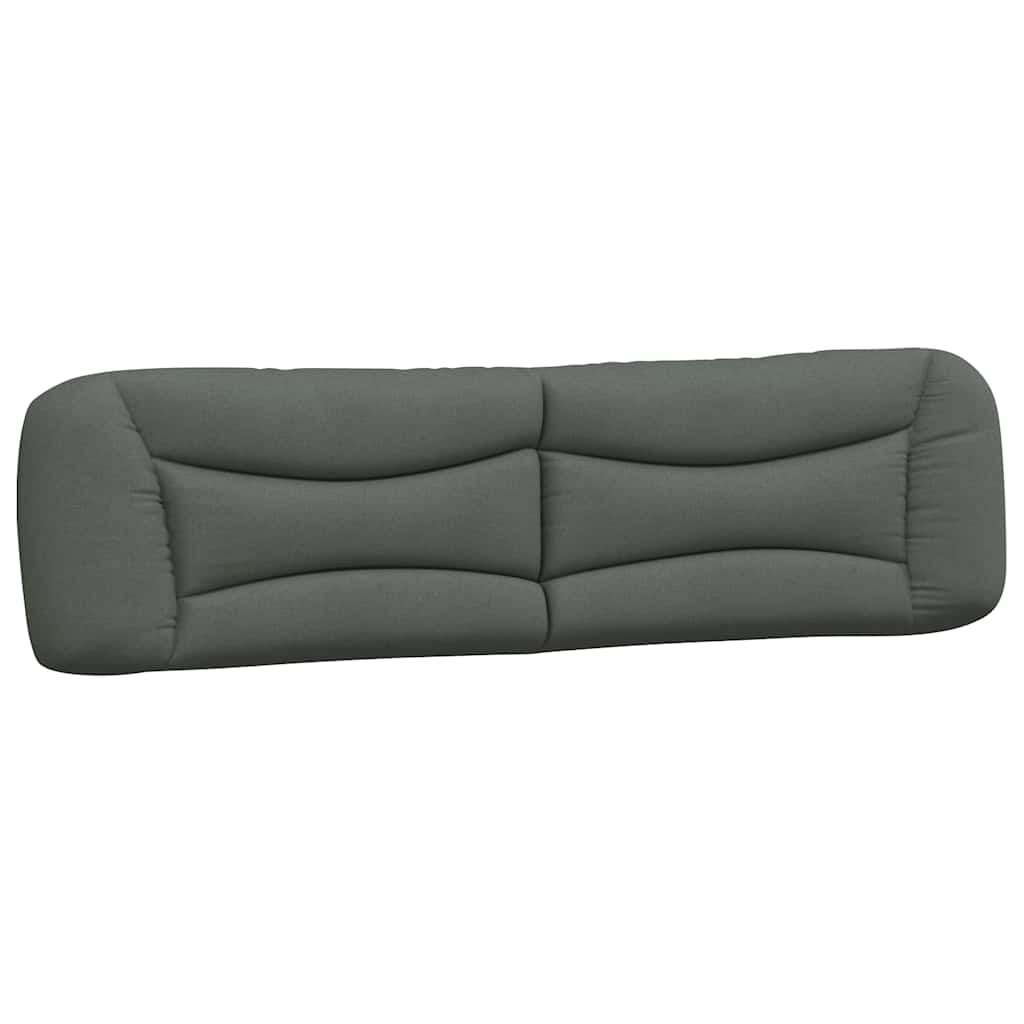 Bed Frame without Mattress "Hvar" Dark Grey 180x200 cm King Fabric