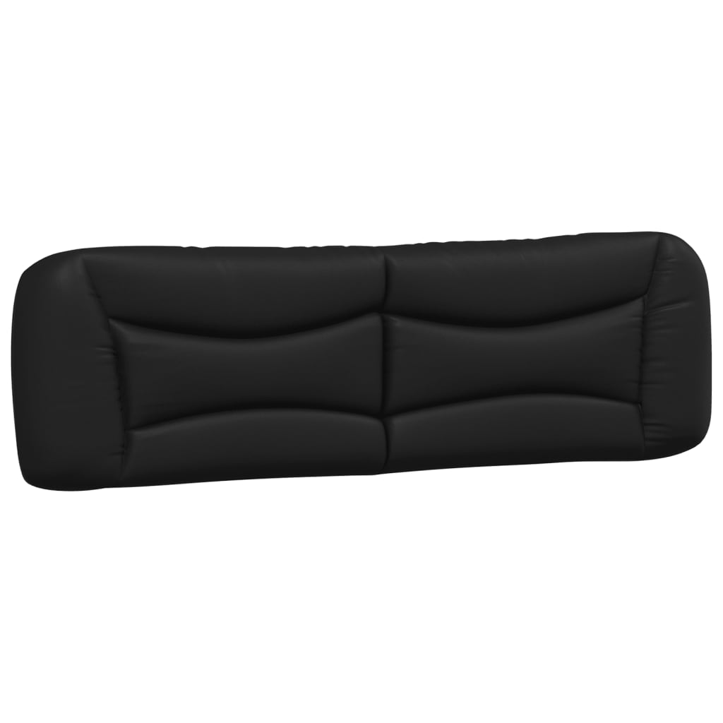 Bed Frame with LED without Mattress "Hvar" Black 180x200 cm
