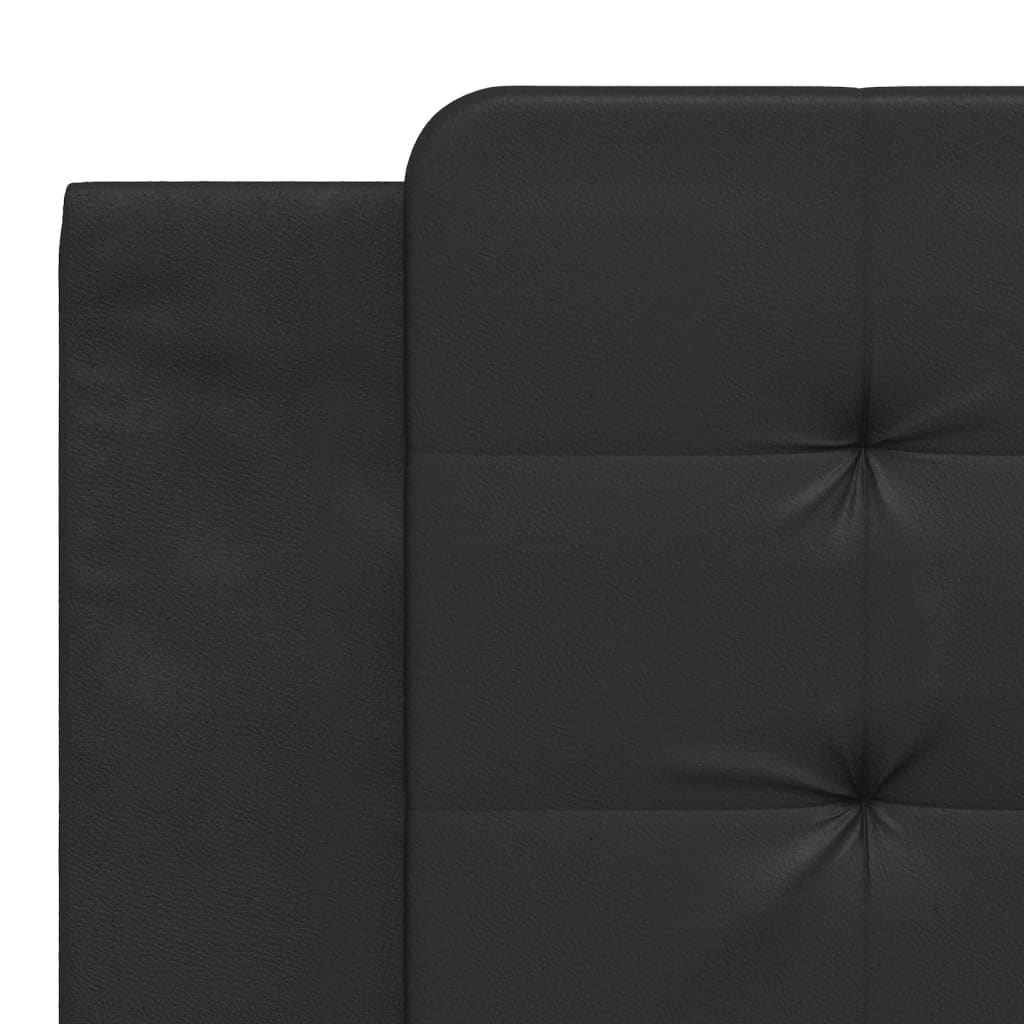 Bed Frame with LED without Mattress "Zadar" Black 180x200 cm