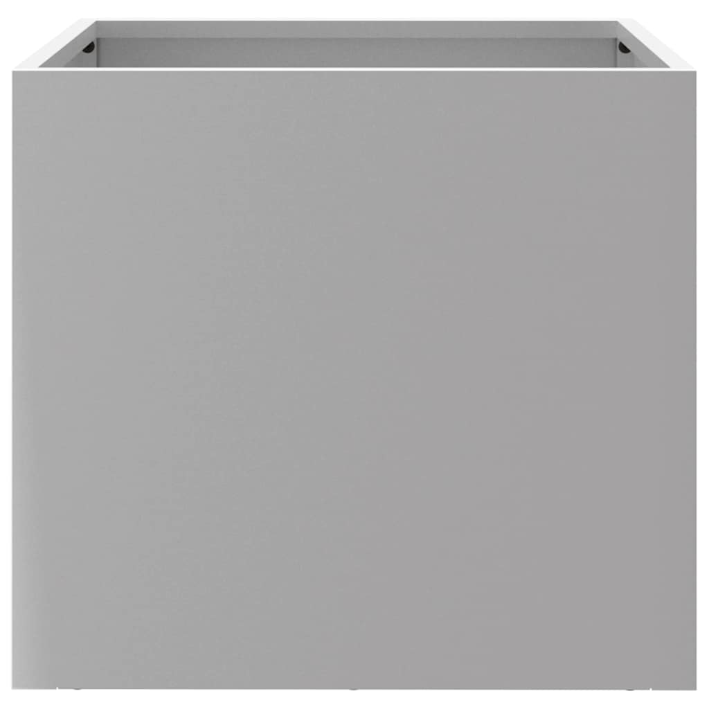 Planters 2 pcs Silver 32x30x29 cm Galvanised Steel