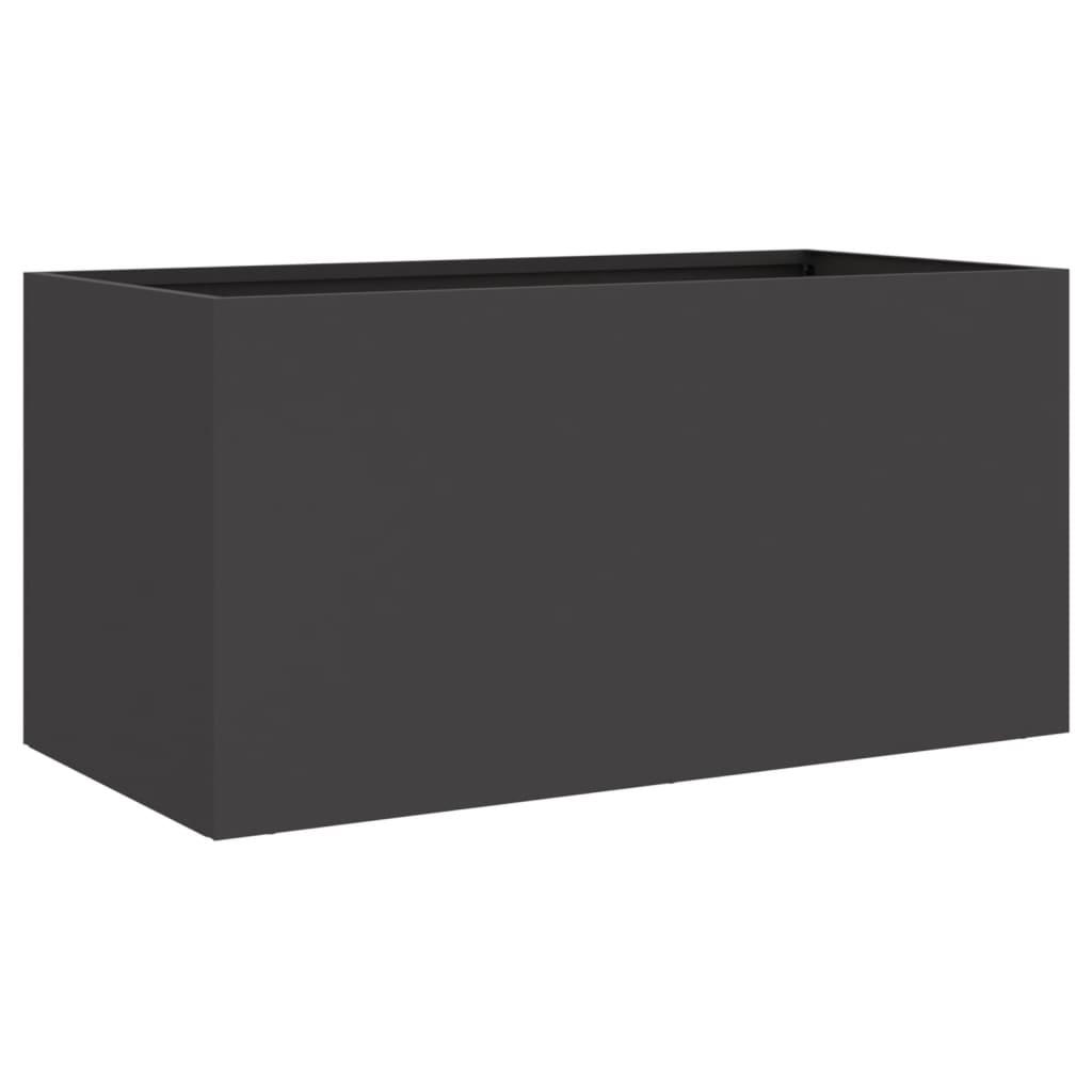 Planter Black 62x30x29 cm Steel