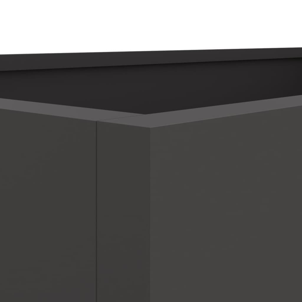 Planter Black 62x40x39 cm Steel