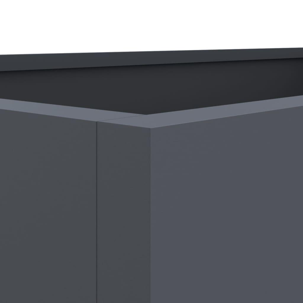 Planter Anthracite 62x47x46 cm Steel