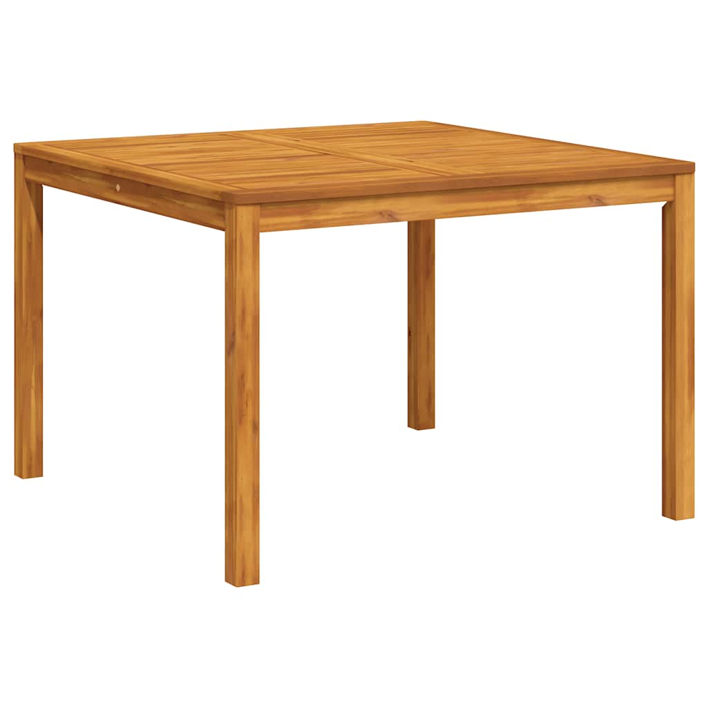 Garden Dining Table 110x110x75 cm Solid Wood Acacia