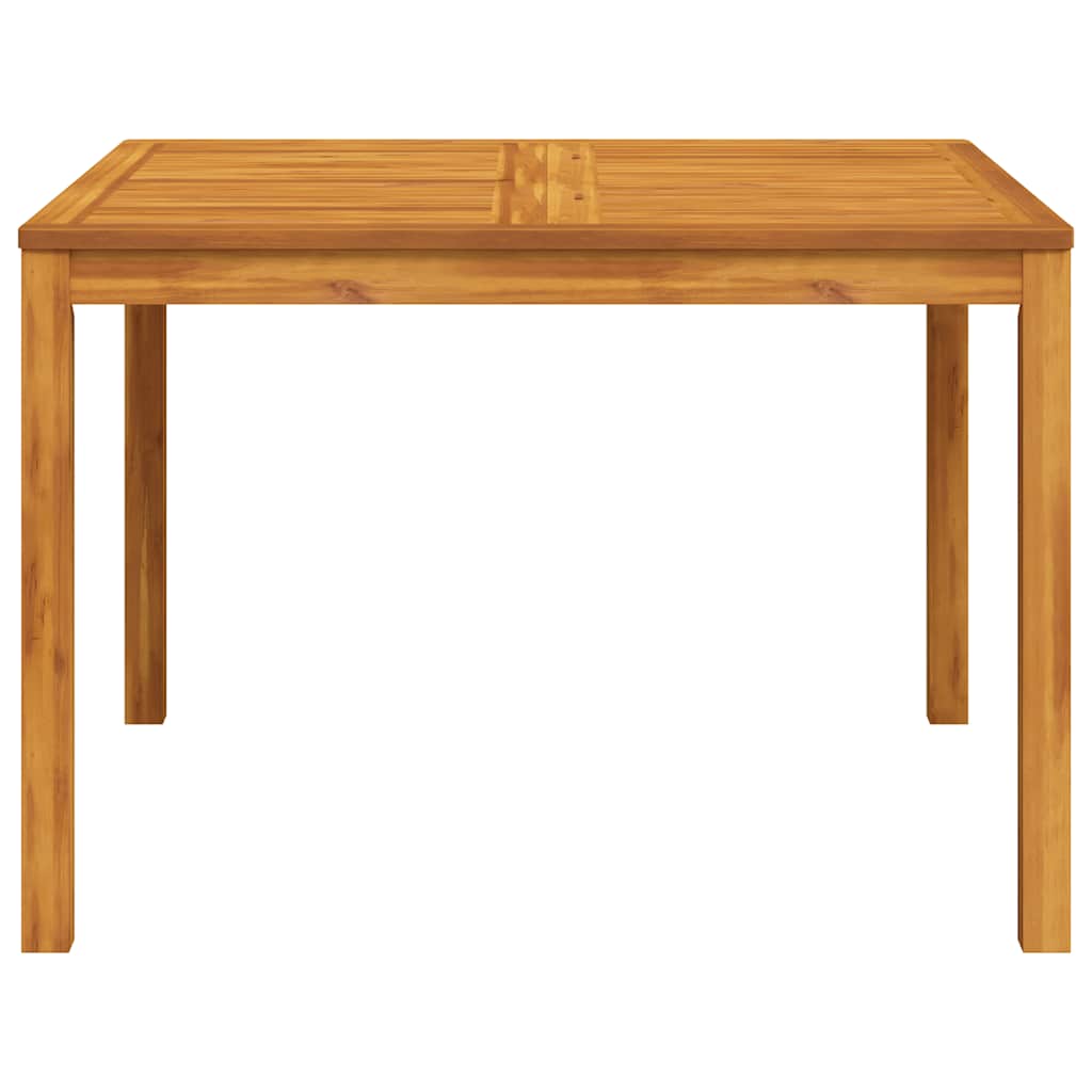 Garden Dining Table 110x110x75 cm Solid Wood Acacia