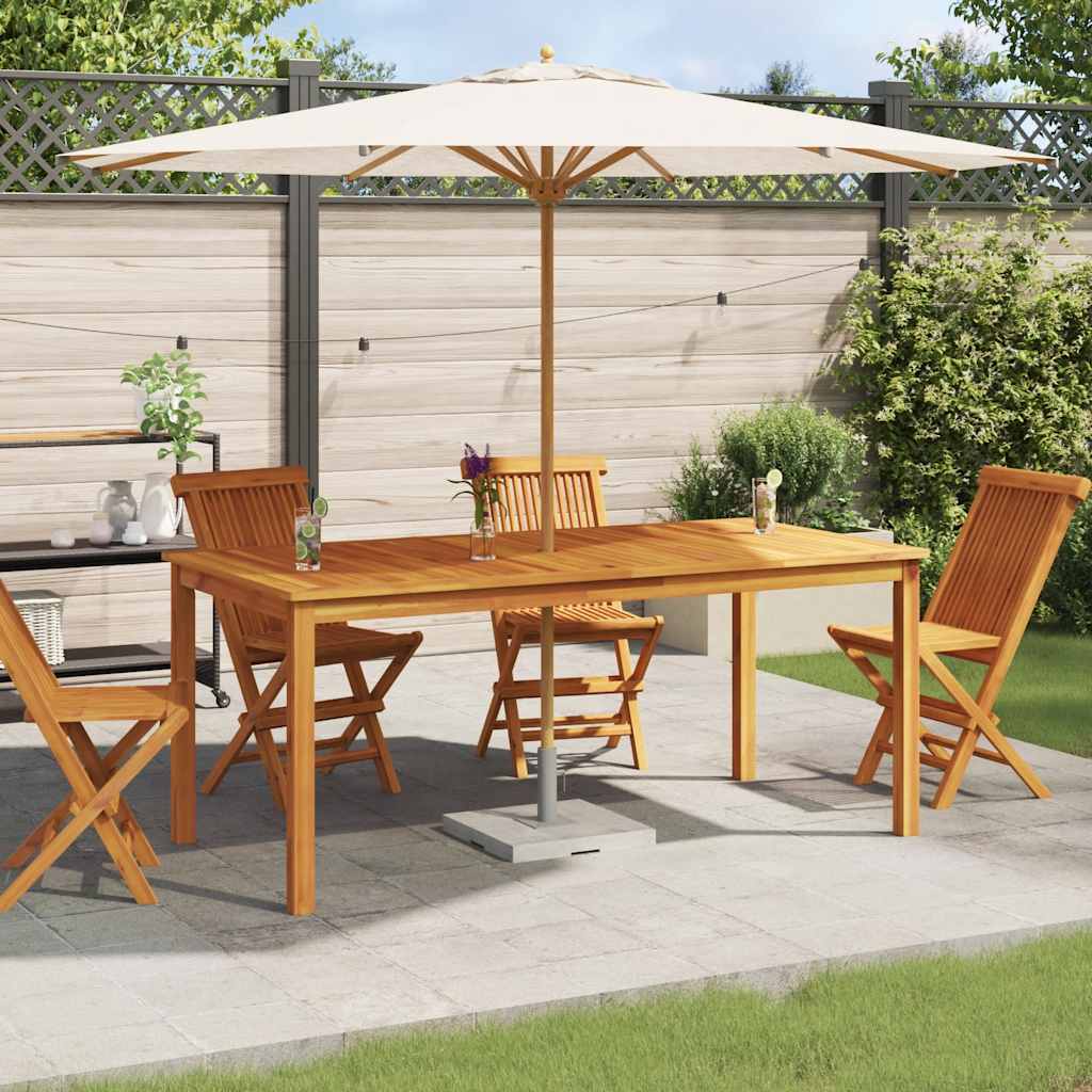 Garden Dining Table 180x90x75 cm Solid Wood Acacia