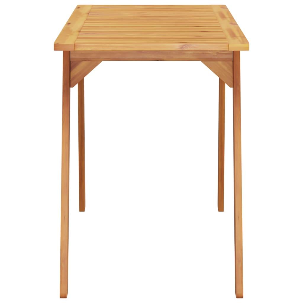 Garden Dining Table 110x56x75 cm Solid Wood Acacia