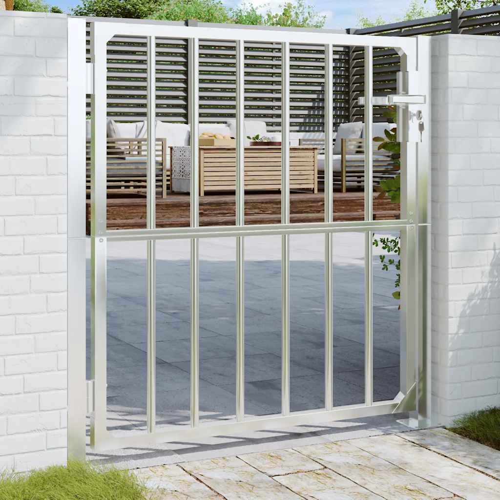 Garden Gate 100x95 cm Stainless Steel