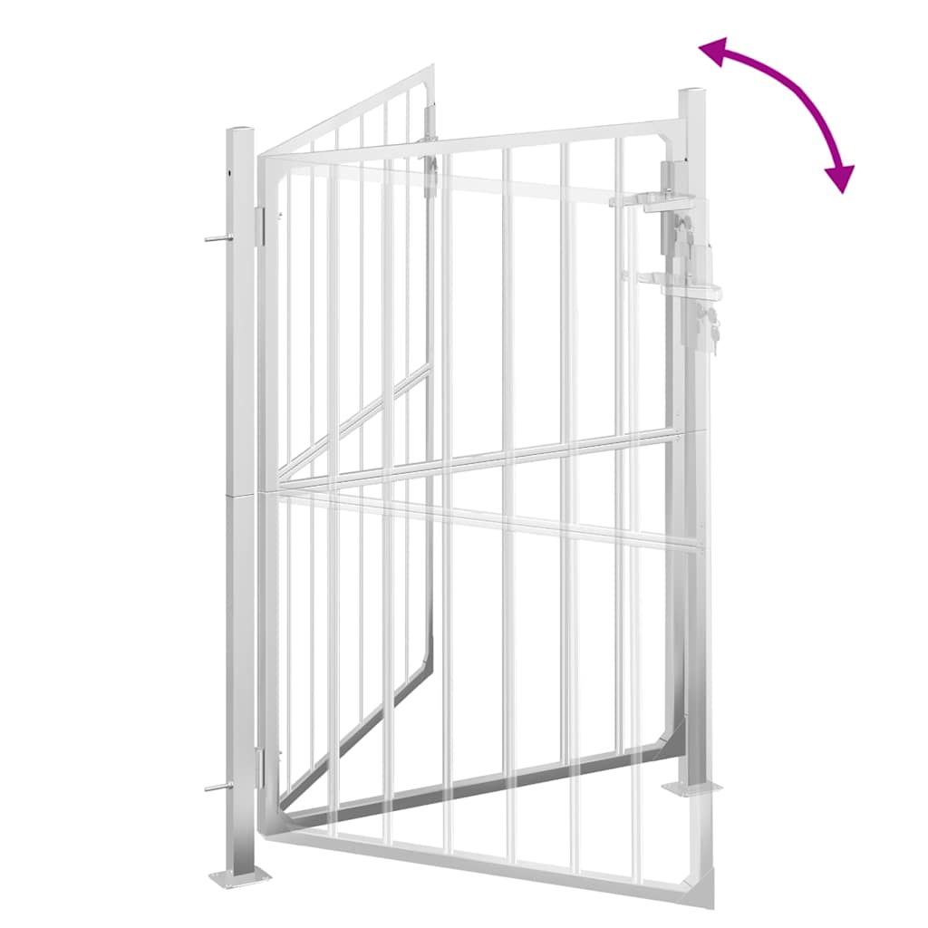 Garden Gate 100x145 cm Stainless Steel