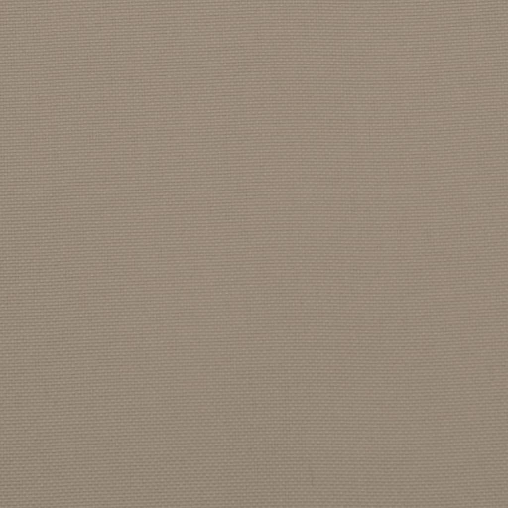 Highback Chair Cushions 6 pcs Taupe Oxford Fabric