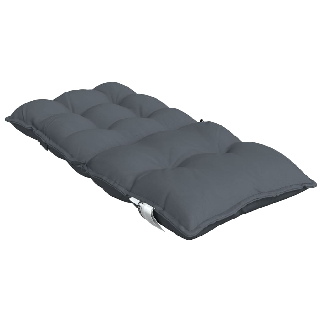 Lowback Chair Cushions 6 pcs Anthracite Oxford Fabric