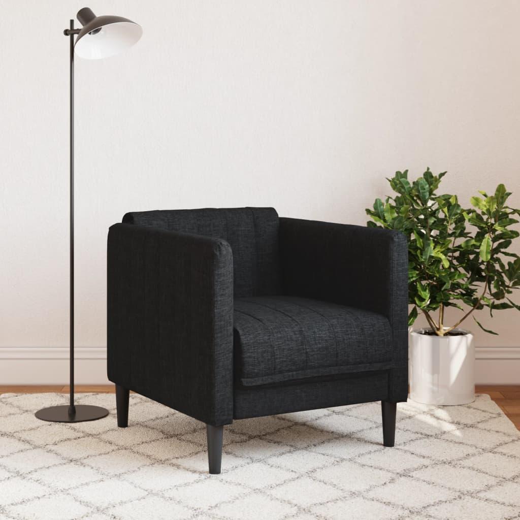 Sofa Chair Black Fabric