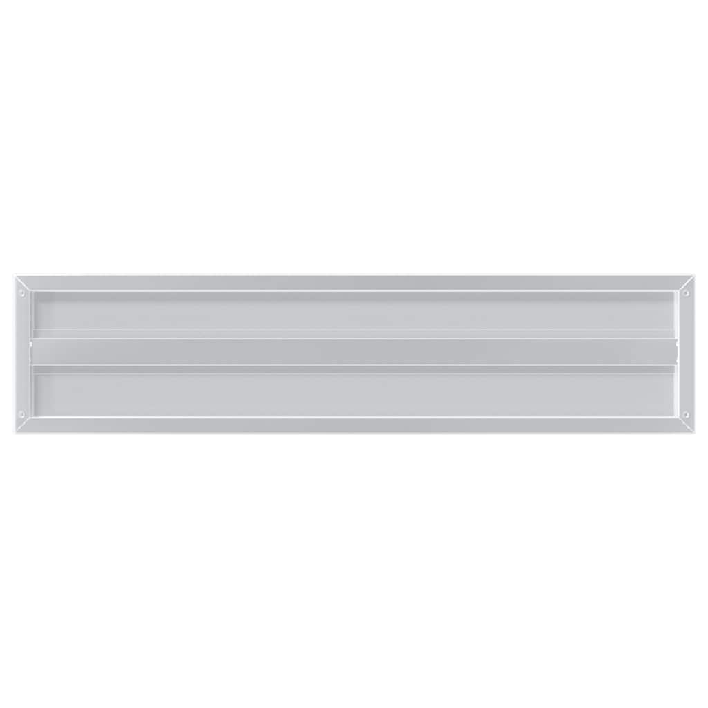 Wall Shelves 2 pcs 100x23.5 cm Silver Stainless Steel