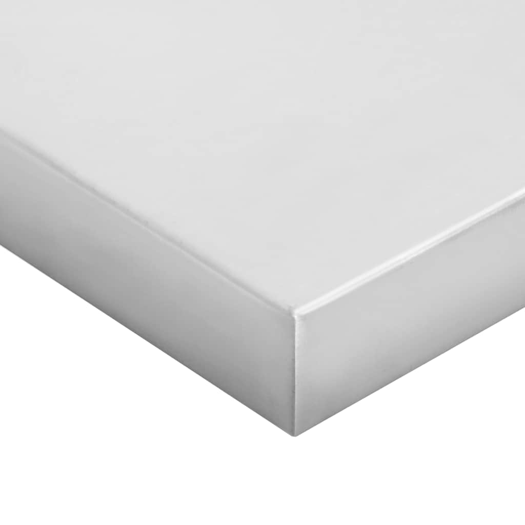 Wall Shelves 2 pcs 50x30 cm Silver Stainless Steel