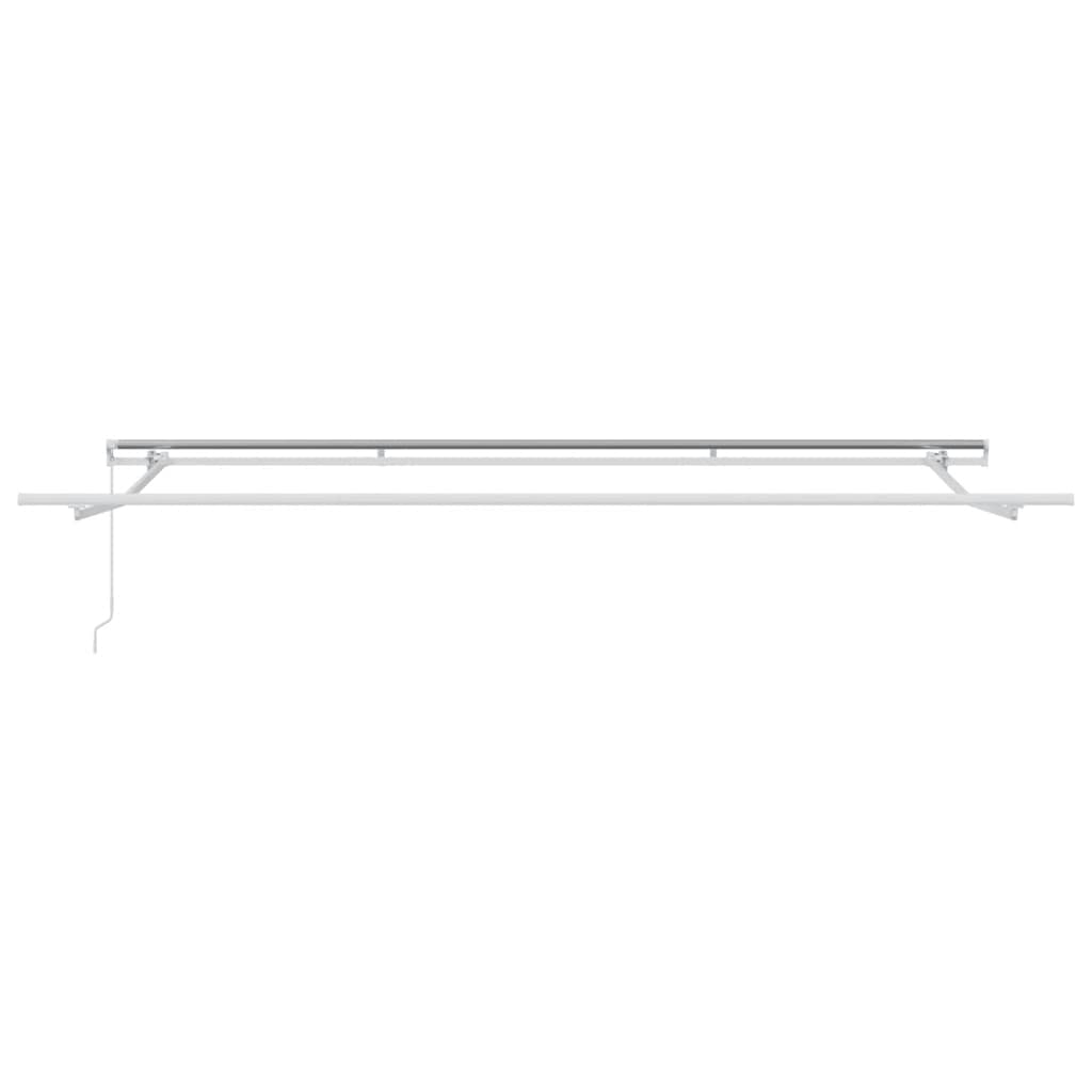 Manual Retractable Awning Anthracite&White 400x300 cm