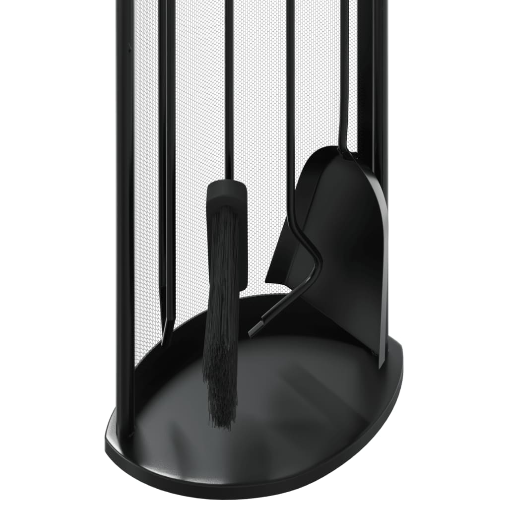 5 Piece Fireplace Tool Set 23x15x66 cm Steel