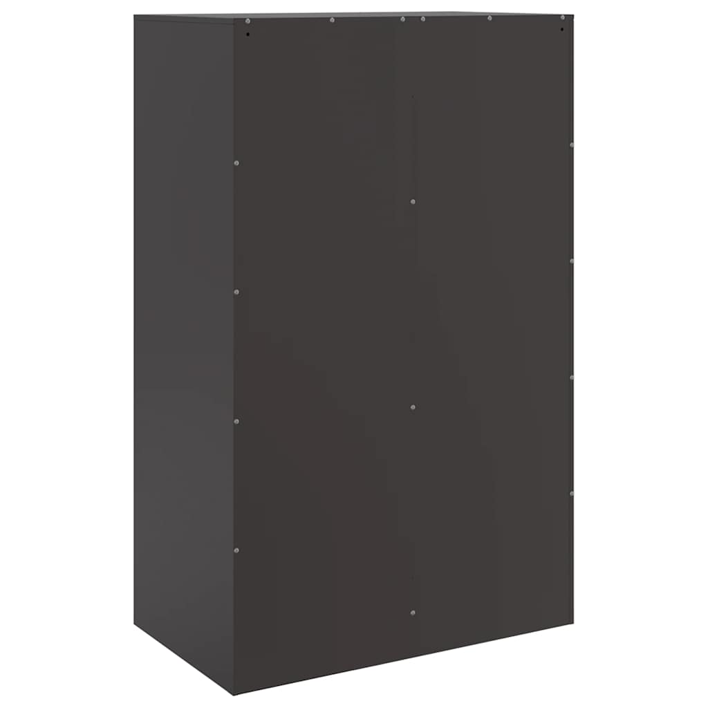 Sideboard Black 67x39x107 cm Steel