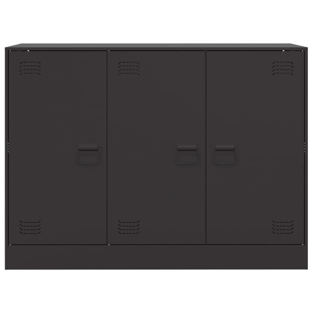 Sideboard Black 99x39x73 cm Steel