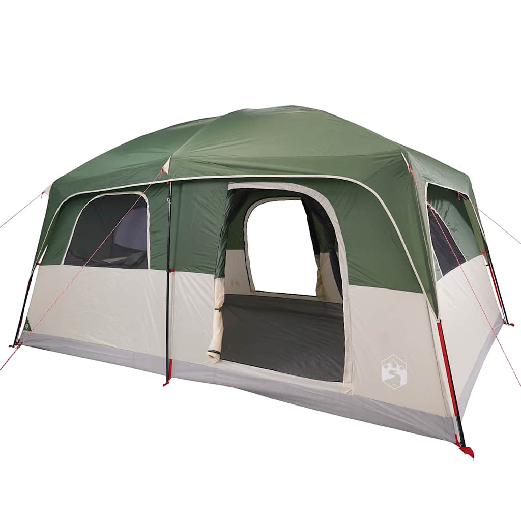 Family Tent Cabin 8-Person Green Waterproof